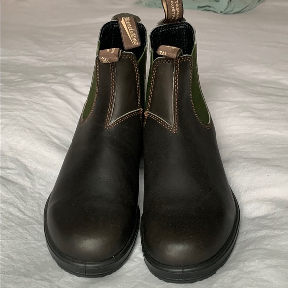 Blundstone Men's Brown and Green Chelsea Boots - Picture 4 of 8